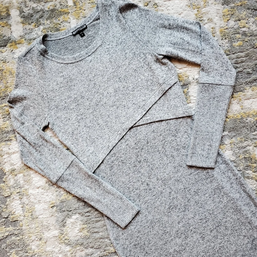 Express Brushed Jersey "Sweater" Dress - Picture 3 of 8